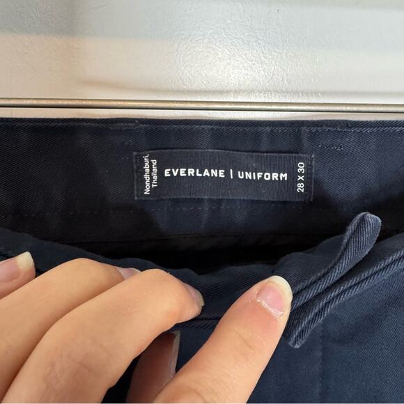 Everlane Uniform Performance Cotton Chino Pants Navy Blue Size 28X30 - Picture 3 of 5